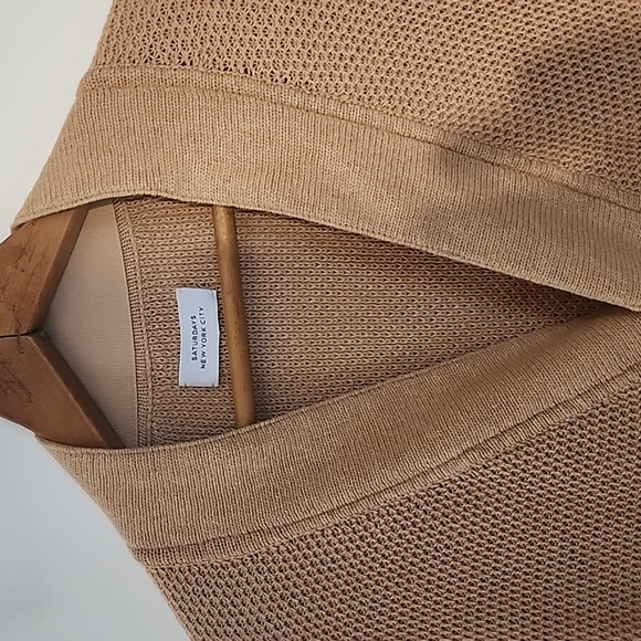 Saturdays New York City Medium Caramel Cardigan Perfect Condition - Picture 3 of 7